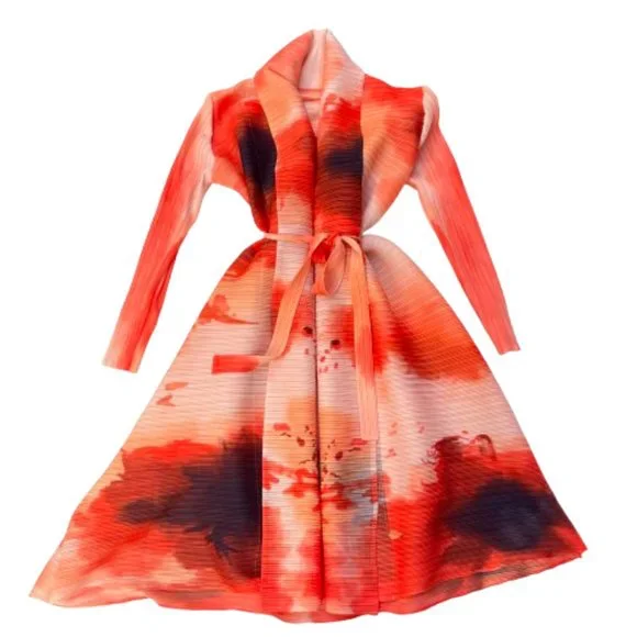 NWT Pleats Please belted dress duster - Picture 5 of 10